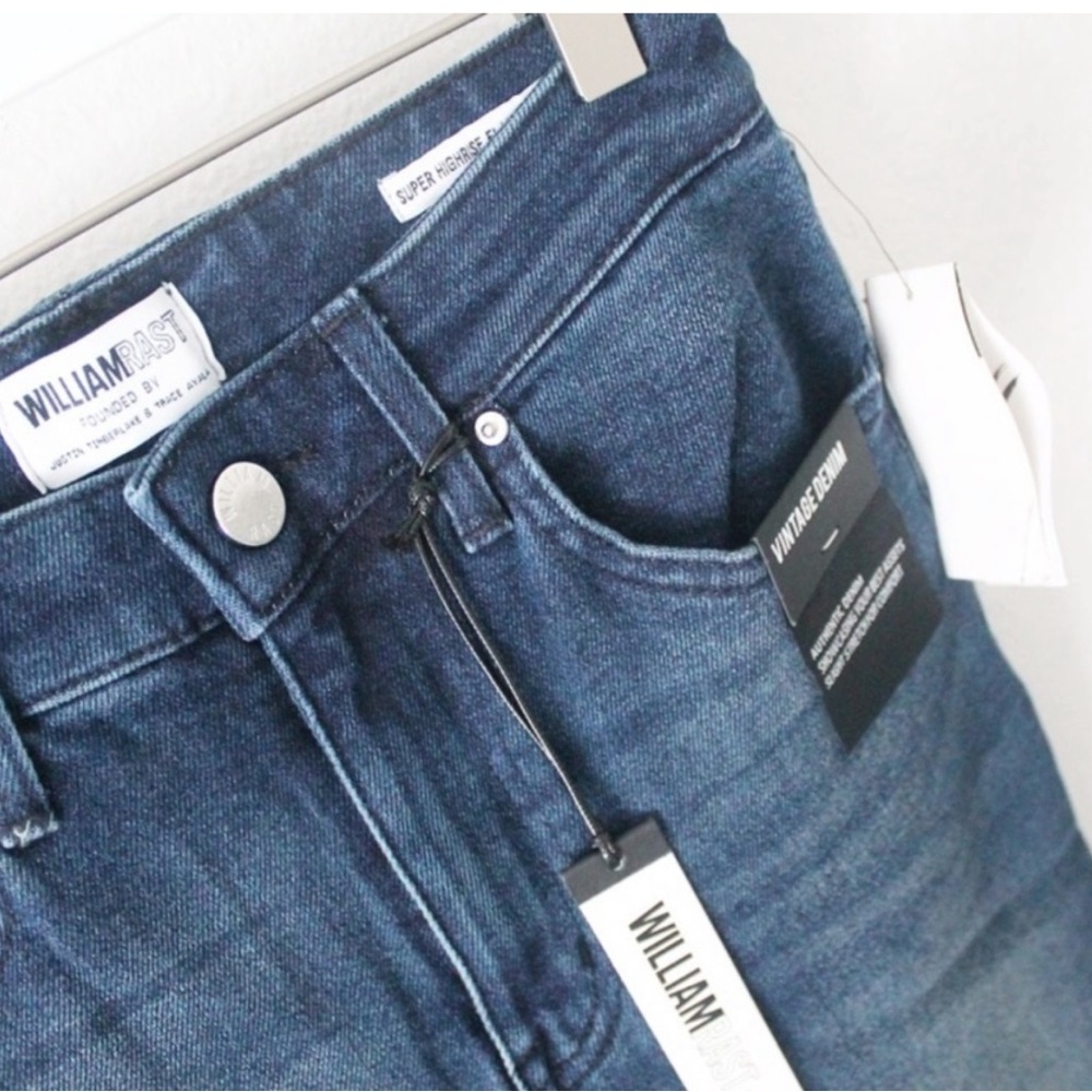 William Rast super high rise flare cropped jeans 25 NWT - Picture 7 of 9